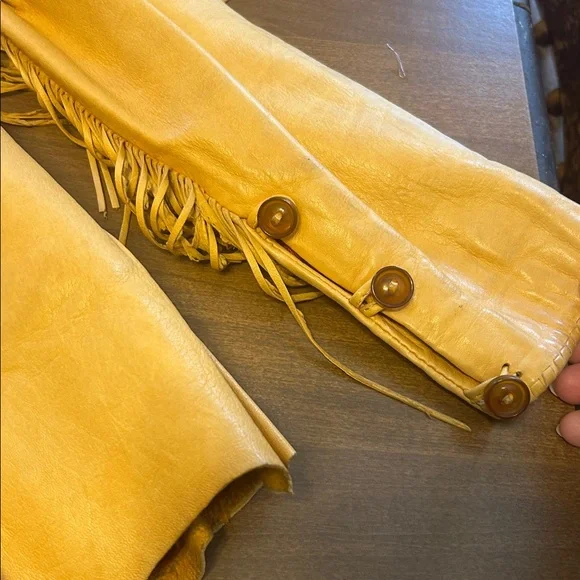 Embroidered Fringe Leather Jacket with beautiful bead work - Picture 4 of 13